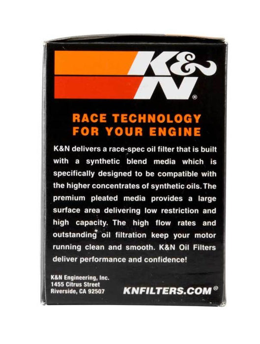 K&N Motorcycle Oil Filter: High Performance, Premium, Designed to be used with Synthetic or Conventional Oils: Fits Select Polaris Side-by-Side and ATV Models, KN-198