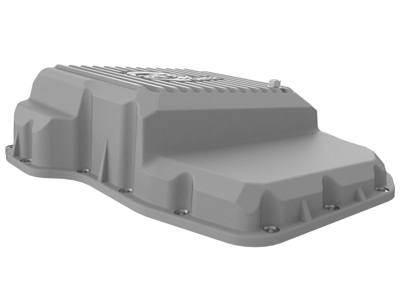 aFe Transmission Pan Raw w/ Machined Fins 13-19 Compatible with Dodge Diesel Trucks L6-6.7L (td) 46-71160A