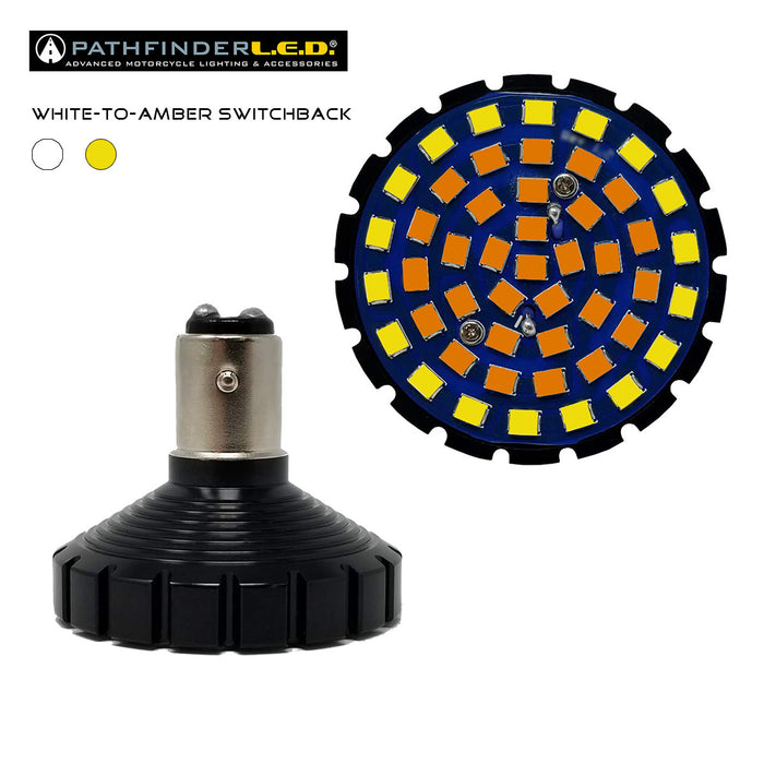 Pathfinder Bullet Ultra Bright Led White/Amber 1157 Style 4857SB