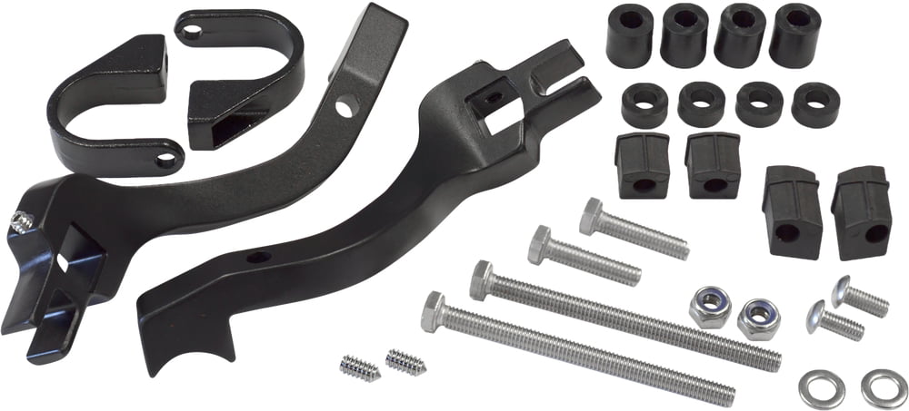 Powermadd Snowmobile Pro Taper Mount Kit For Sentinel And Fuzion Handguards , Black 34457