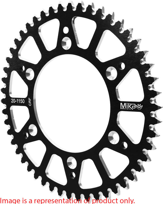 Mika Metals Rear Sprocket Aluminium 53T-520 Yam 80-1153