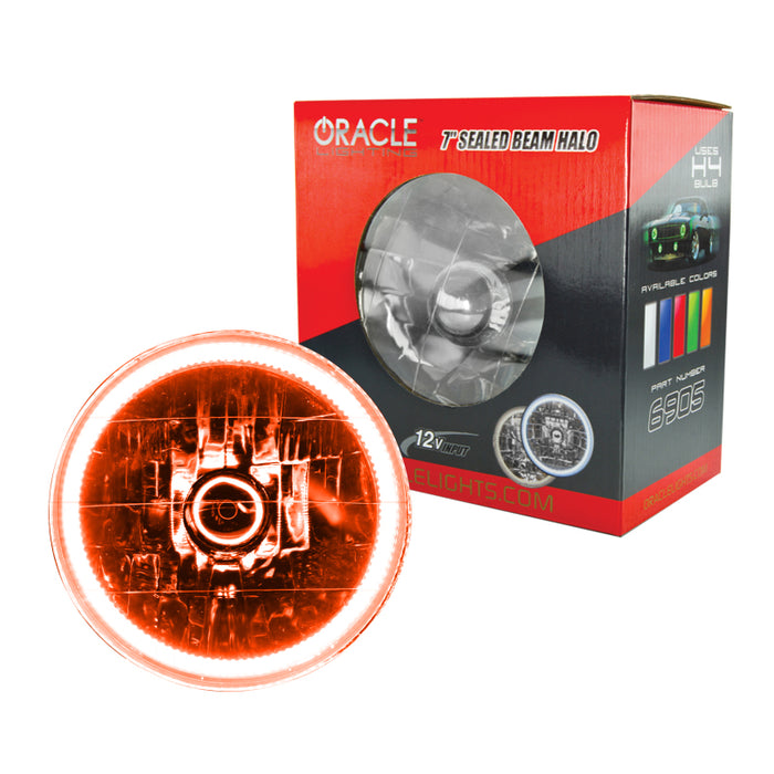 Oracle Pre-Installed Lights 7 IN. Sealed Beam Amber Halo SEE WARRANTY 6905-005