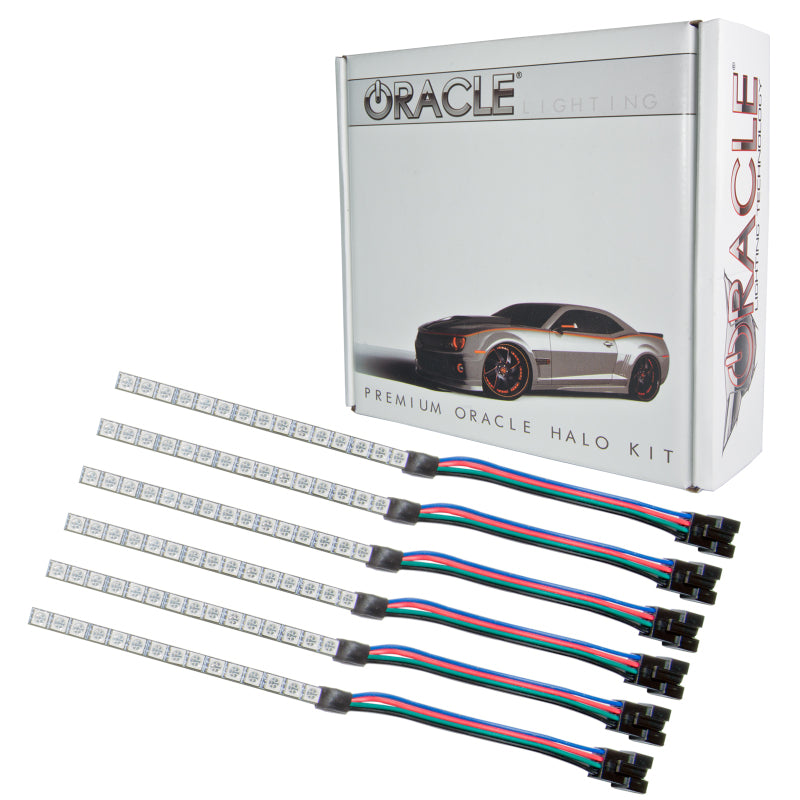 Oracle 15-17 Fits Ford Mustang V6/GT/Shelby DRL W/ Halo Kit Colorshift W/ 2.0 Controller See Warranty 2267-333
