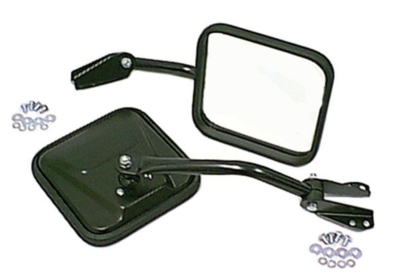 Omix Side Mirror Kit Black- 55-86 compatible with Jeep CJ Models 11001.02