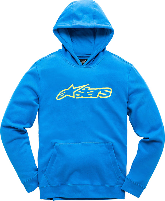 Alpinestars Youth Blaze Fleece Pullover Blue/Hi-Vis Sm 3038-51000-7255-S