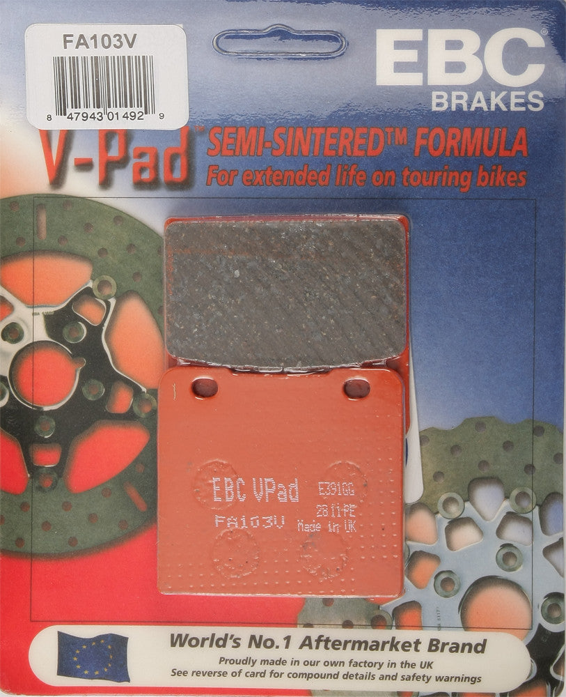 EBC Brakes Semi-Sintered V Brake Pads Fits Suzuki GS1150ES 1986