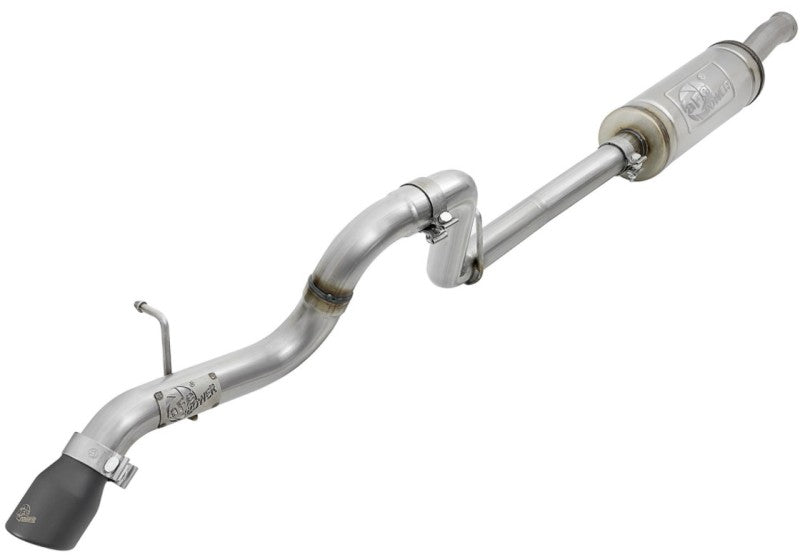 aFe MACH Force-Xp 2.5in 409SS Catback High-Tuck Exhaust 18-21 compatible with Jeep (JL) 3.6L 4-Door Black Tip 49-48065-1B