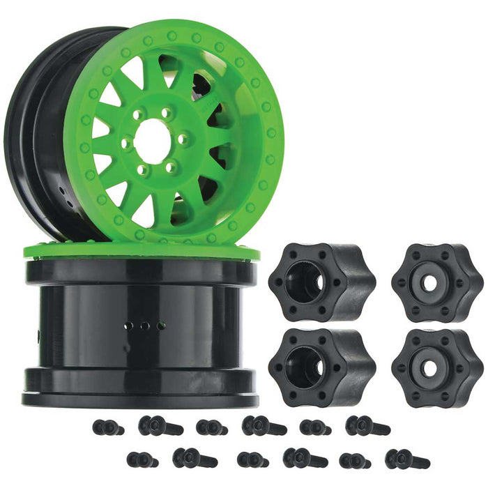 Axial AX31363 2.2 Method Beadlock Wheel IFD Green 2 AXIC8077