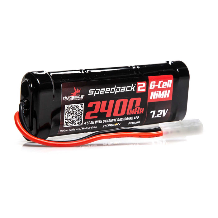 Dynamite SPEEDPACK2 7.2V 2400MAH 6 CELL NiMH FLAT TAM DYNB2060 Car Batteries & Accessories