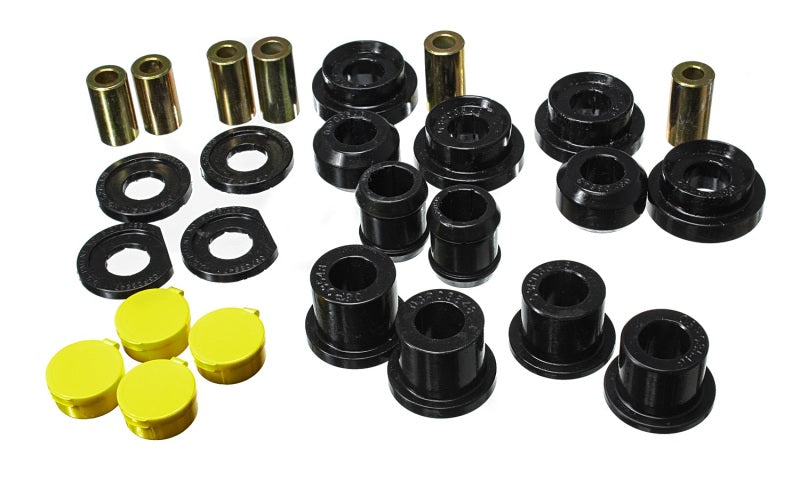 Energy Suspension 06-11 Honda Civic Black Rear Lower Trailing Arm and Lower Knuckle Bushing Set 16.3123G