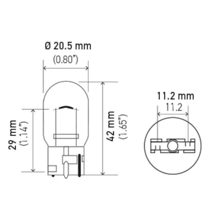 Hella Bulb 7441 12V 27W W3X16d T6.5 7441