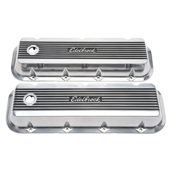 Edelbrock Valve Cover Elite II Chevrolet 1965 and Later 396-502 Big Block V8 Polished 4275