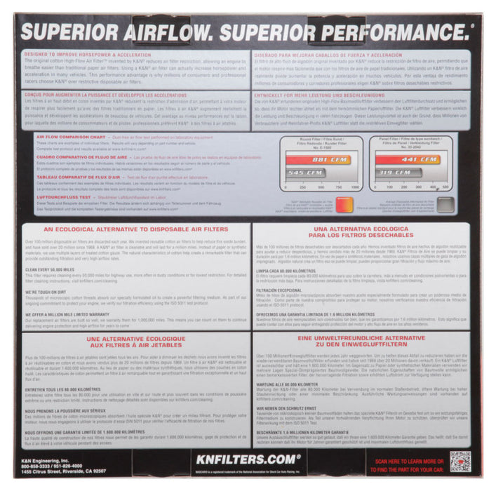K&N Custom Air Filter 14in OD / 12in ID / 3.5in Height Round Filter E-3745