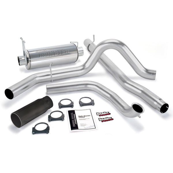 Banks Power 00-03 Ford 7.3L / Excursion Monster Exhaust System SS Single Exhaust w/ Black Tip 48653-B