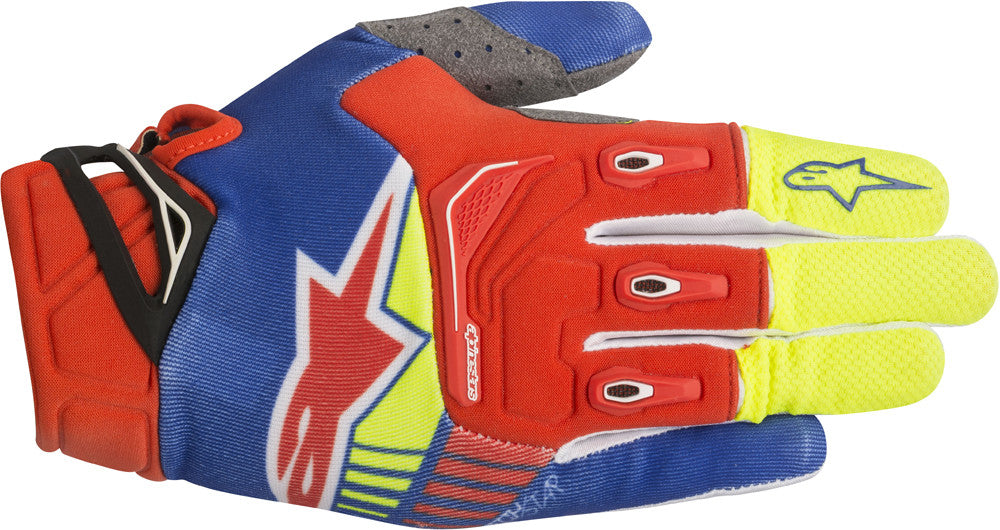 Alpinestars Techstar Gloves Yellow/Orange/Blue Xl 3561018-537-XL