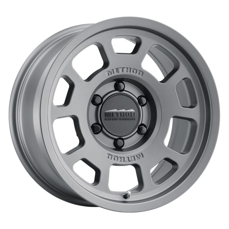 Method MR705 17x8.5 0mm Offset 6x120 67mm CB Titanium Wheel MR70578562800