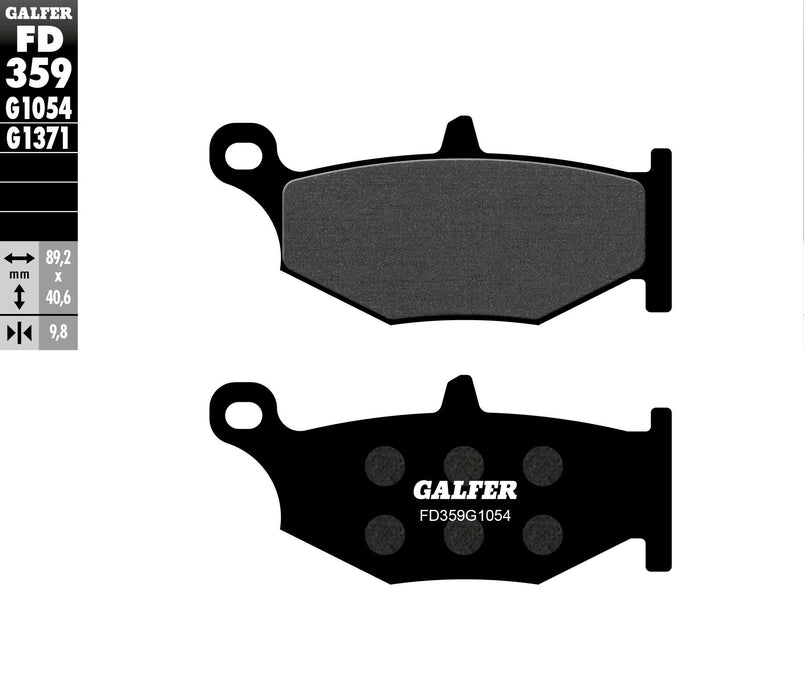 Galfer G1054 Semi-Metallic Brake Pads (Rear G1054) for 06-09 Suzuki GSXR600