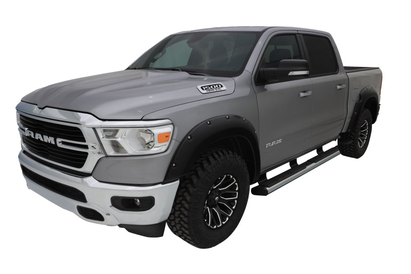 Bushwacker 19-22 Ram 1500 (Excl. Rebel/TRX) 76.3 & 67.4in Bed Pocket Style Flares 4pc Set Black 50924-02