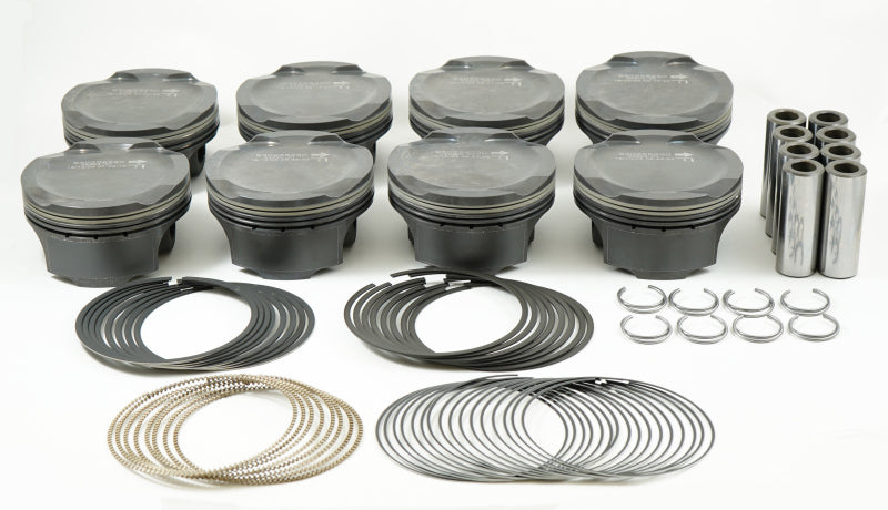 Mahle MS Piston Set Ford Coyote 314ci 3.701in Bore 3.650in Stroke 5.933in Rod .866 Pin -1cc 11CR 930258601