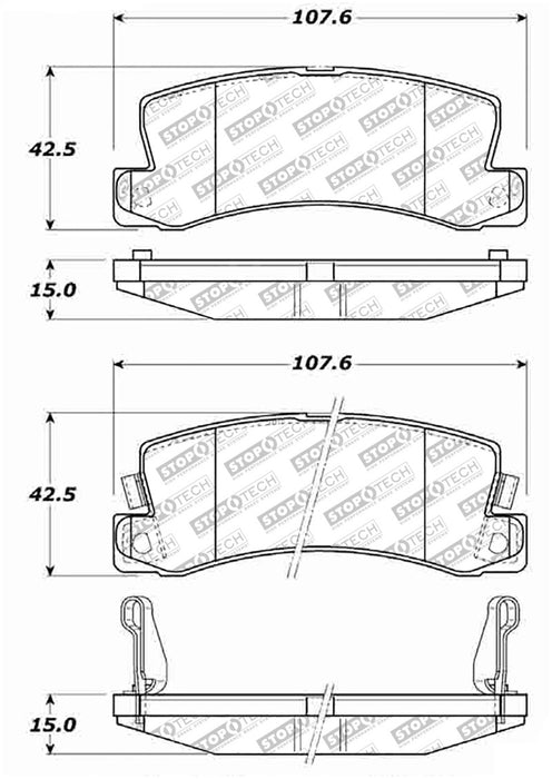 StopTech Street Select Brake Pads Front 305.0325