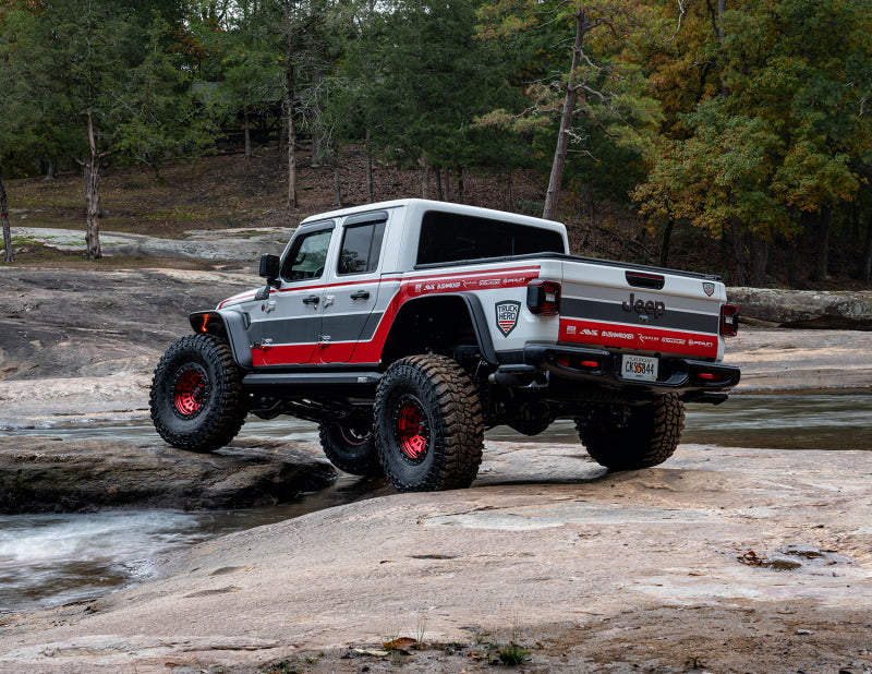 Bushwacker 2020 compatible with Jeep Gladiator Launch Edition Flat Style Flares 4pc Black 10928-07