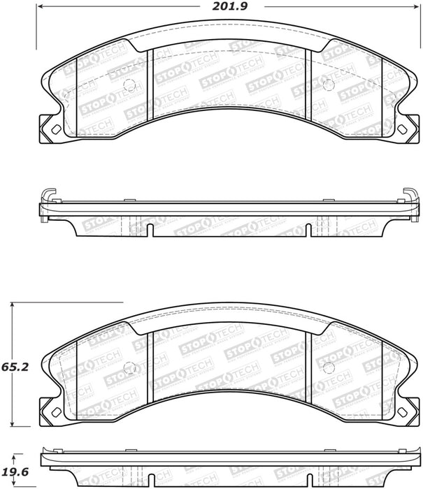 StopTech Street Brake Pads Front 308.1565