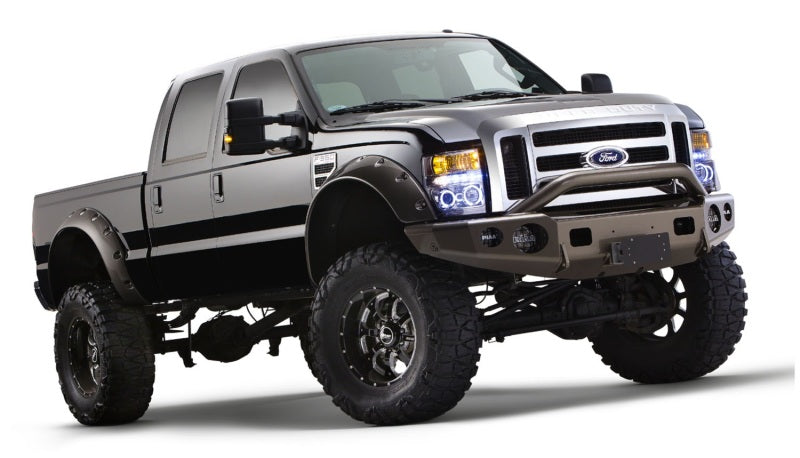 Bushwacker 08-10 Ford F-250 Super Duty Cutout Style Flares 2pc Black 20047-02