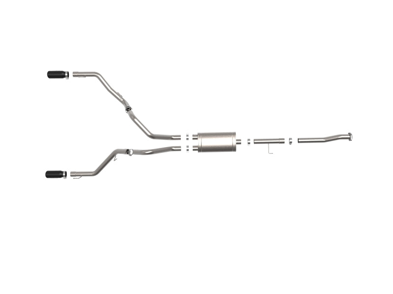 aFe Vulcan Series 3in 304SS Cat-Back w/ Black Tips 15-20 Ford F-150 V6 2.7L/35L(tt) / V8 5.0L 49-33130-B