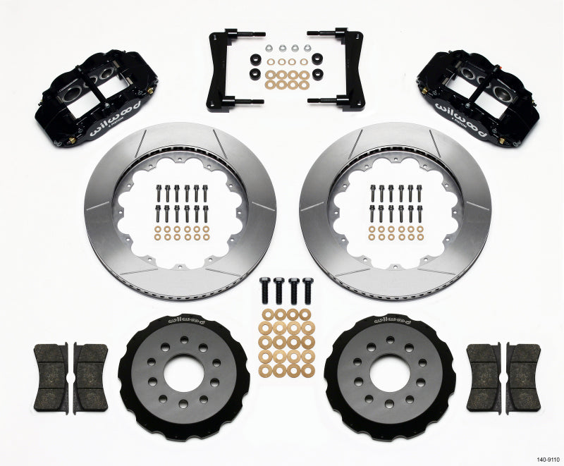 Wilwood Narrow Superlite 6R Front Hat Kit 14.00in 2005-2014 Mustang 140-9110