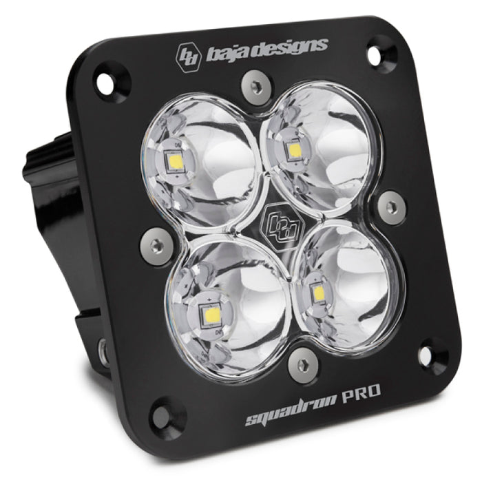 Baja Designs Squadron Pro Work/Scene Pattern Black Flush Mount LED Light Pod Clear 491006