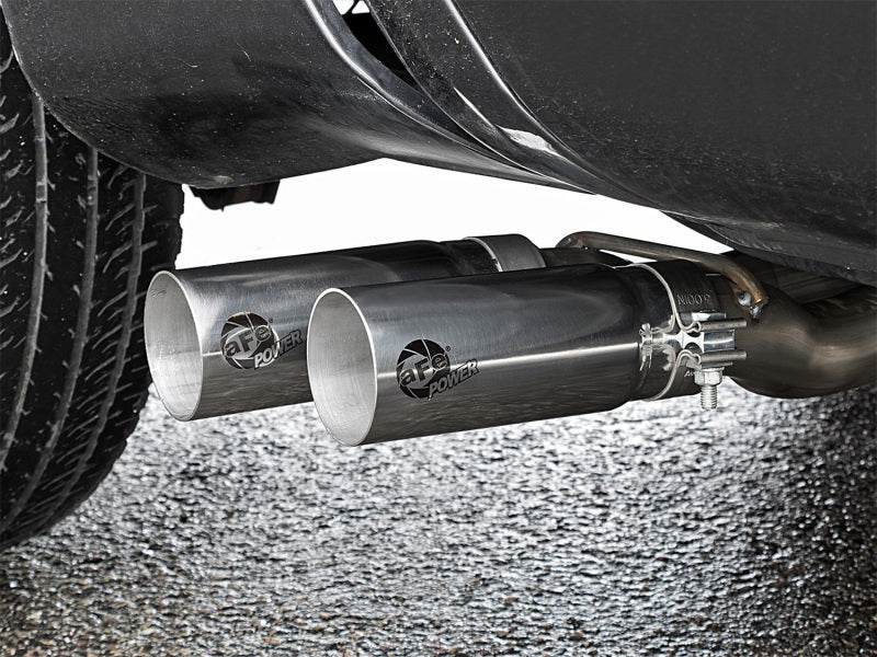 aFe Rebel Series 3in SS Cat-Back Exhaust System w/ Polished Tip 04-15 Compatible with Nissan Titan V8 5.6L 49-46124-P