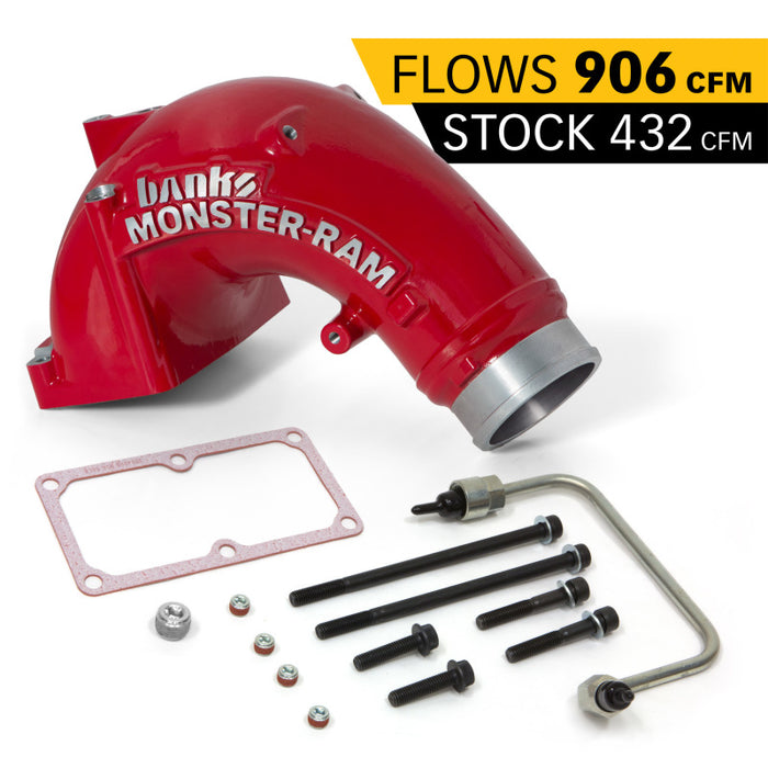 Banks Power 07.5-17 Ram 2500/3500 6.7L Diesel Monster-Ram Intake System w/ Fuel Line 3.5in Red 42788-PC