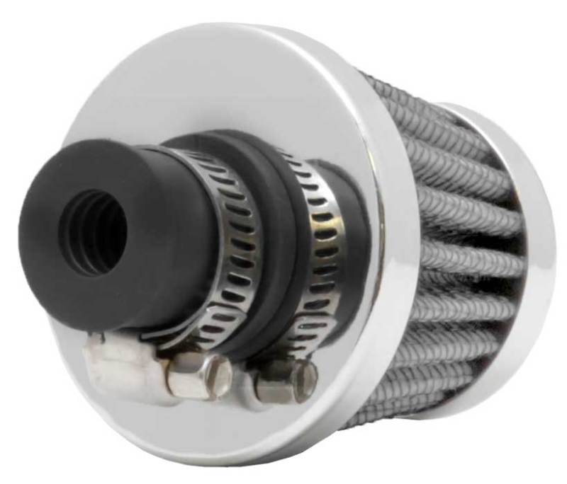 K&N 2in Base OD x .375in Flange ID x 1.75in H Rubber Base Crankcase Vent Filter White 62-1600WT