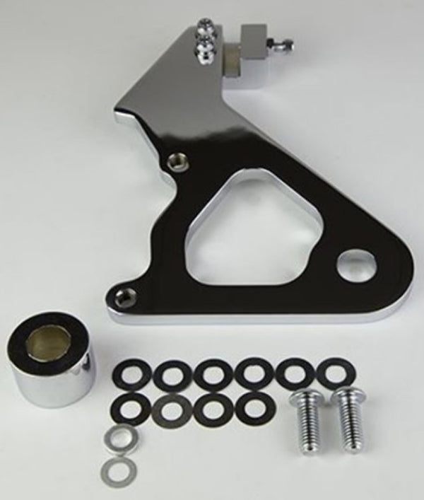 Wilwood Caliper Mounting Kit Chrome w/Bracket GP310 2000-Present Dyna 250-8033