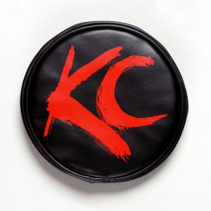 KC HiLiTES 6in. Round Soft Cover (Pair) Black w/Yellow KC Logo 5102