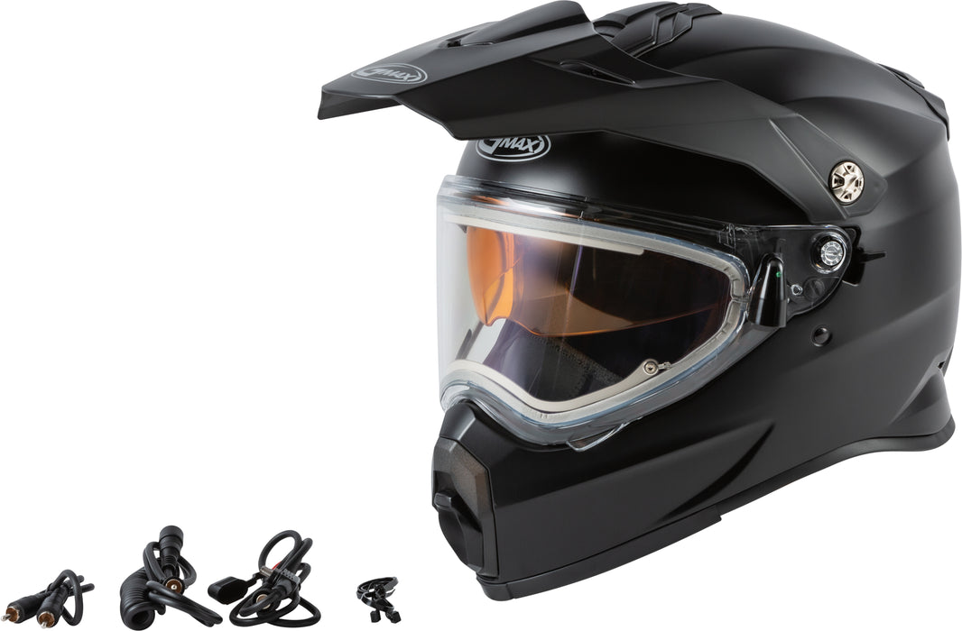 GMAX AT-21S Solid, Electric Shield Full-Face Helmet, DOT Approved for Adults and Youth (Matte Black, S)