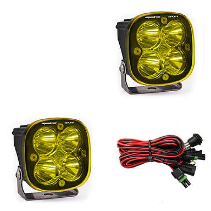 Baja Designs Squadron Sport Work/Scene Pair LED Light Pods Amber 557816