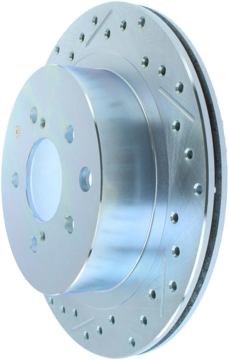 StopTech 89-96 Compatible with Nissan 300ZX Select Sport Slotted & Drilled Right Rear Brake Rotor 227.42047R