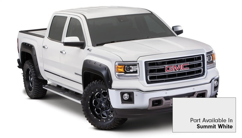 Bushwacker 19-21 Chevrolet Silverado 1500 Pocket Style Flares 4pc Summit White 40927-14