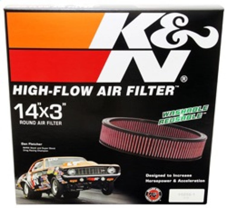 K&N Replacement Air Filter GM CARS & TRUCKS, V8, 1966-84 E-1650