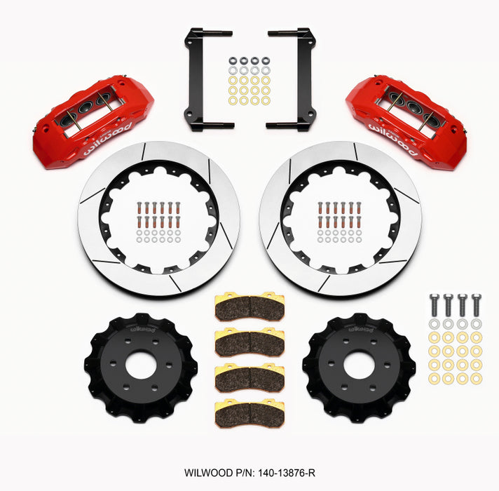 Wilwood TX6R Front Kit 16.00in Red 1999-2014 GM Truck/SUV 1500 140-13876-R