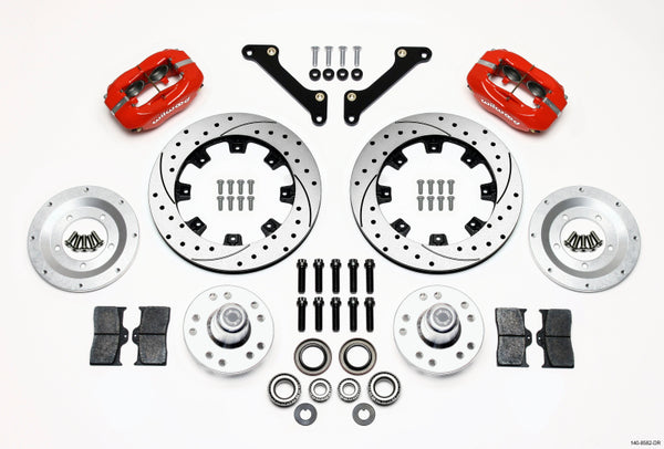 Wilwood Forged Dynalite Front Kit 12.19in Drilled Red 70-78 Camaro 140-8582-DR