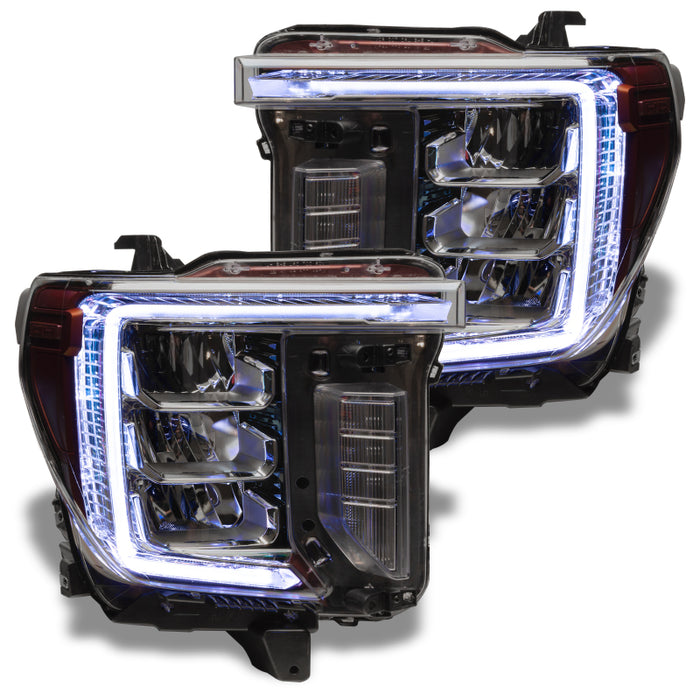 Oracle 20-21 GMC Sierra 2500/3500 HD RGB+W Headlight DRL Upgrade Kit ColorSHIFT 2 SEE WARRANTY 1451-333