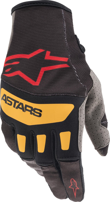 Alpinestars Techstar Gloves Black/Bright Red/Orange Xl 3561021-1344-XL