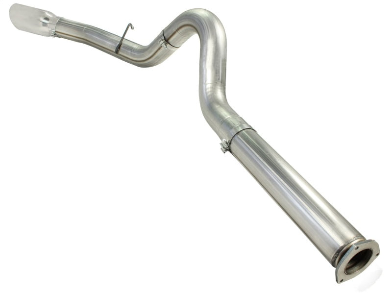 aFe MACHForce XP 5in DPF-Back Stainless Steel Exh Sys, polished tip,Ford Diesel Trucks 11-14 V8-6.7L 49-43055-P