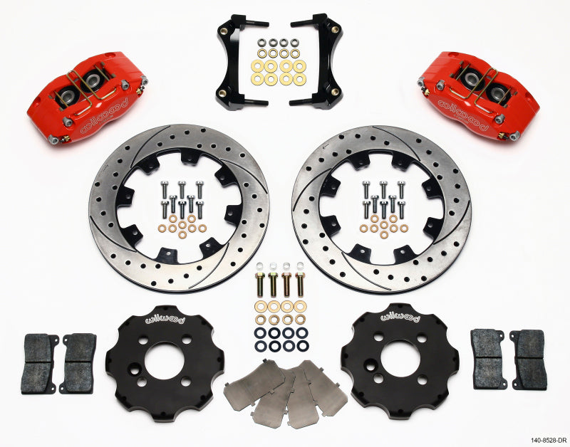 Wilwood Dynapro Radial Front Kit 12.19in Drilled Red Mini Cooper 140-8528-DR