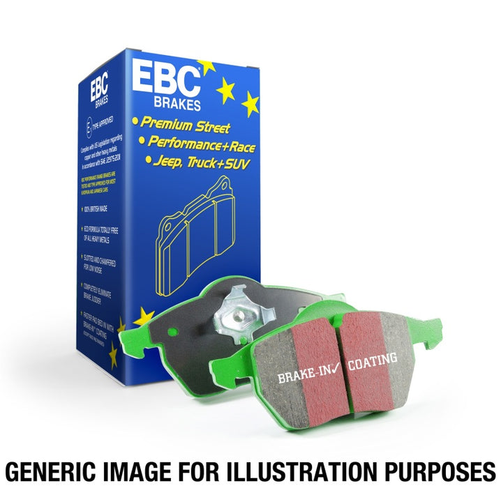 EBC 14+ Compatible with Infiniti QX60 3.5 Greenstuff Front Brake Pads DP63010