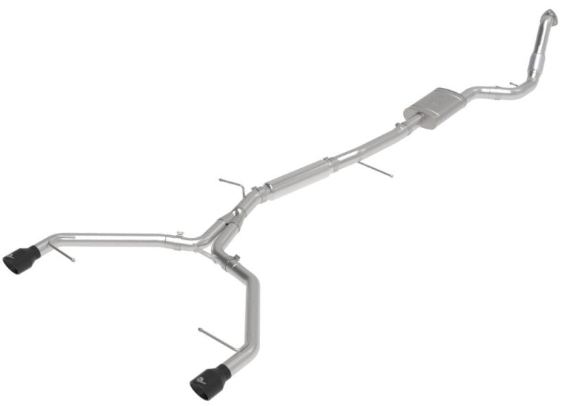 aFe 17-19 Audi A4 (B9) MACH Force-Xp 3in to 2.5in 304 SS Cat-Back Exhaust System-Dual SS Tips 49-36420-B