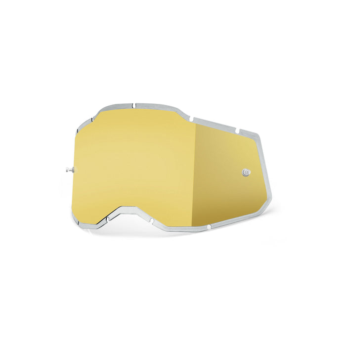 100% Goggle PLUS Replacement Lens - Injected - Compatible with Racecraft 2, Accuri 2, and Strata 2 Goggles