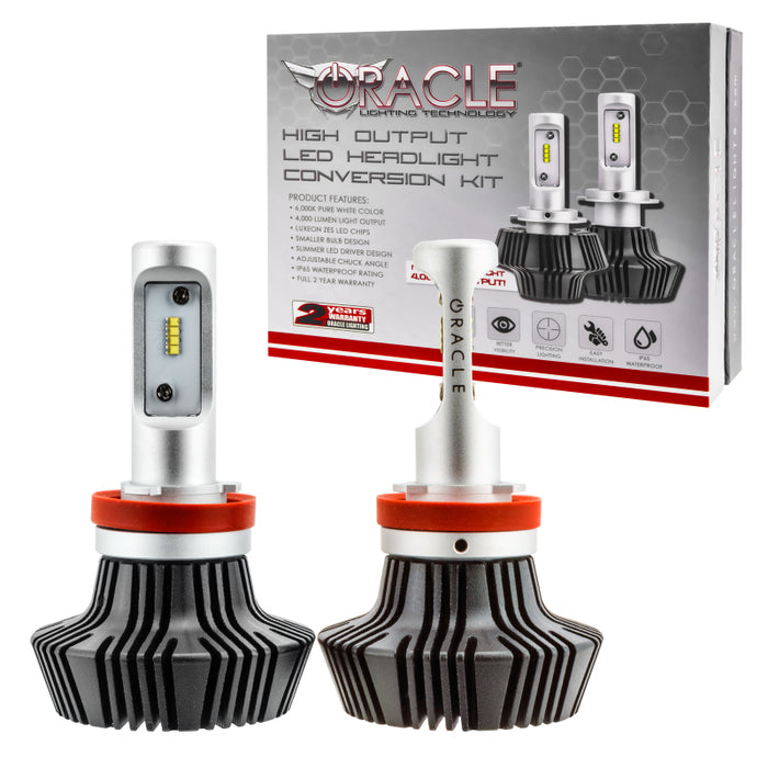 Oracle H11 4000 Lumen LED Headlight Bulbs (Pair) 6000K SEE WARRANTY 5235-001